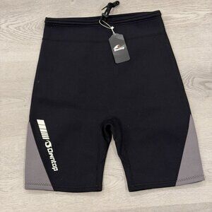 Owntop Neoprene Surf Diving Wetsuit Shorts 2MM Black Gray Women’s Size S NWT